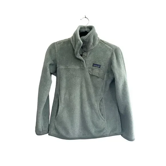 Patagonia Re-Tool Snap T PULLOVER Jacket Womens XS Fleece Pockets 25442 #5487 - Picture 1 of 15